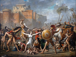 Jacques-Louis David - The Intervention of the Sabine Women  1799