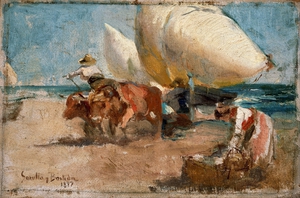 Joaquin Sorolla 1863 1923 Beach Scene