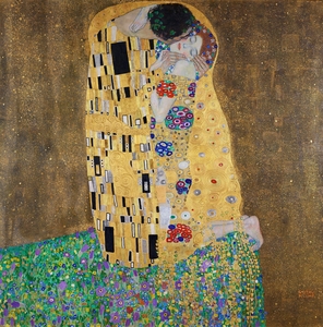 Kustav Klimt 1908 The kiss  lovers