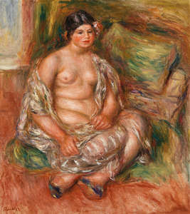 Pierre Auguste Renoir 1841 1919 Seated Odalisque