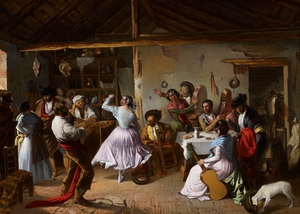 Rafael Benjumea 1850 Dance at a country inn