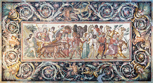 Roman mosaic   The Triumph of Bacchus  3rd century CE