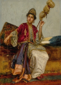Rudolf Ernst 1854 1932 La Fileuse