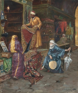 Rudolf Ernst 1854 1932 The Carpet Seller