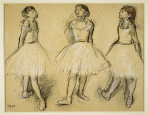 Edgar Degas 1834 1917 Three Studies of a Dancer in Fourth Position 1879