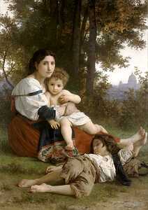 William  Adolphe  Bouguereau 1825 1905  Le  repos
