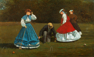 Winslow Homer Croquet Scene 1866