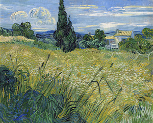  Van Gogh 1853 1890  Green Wheat Field with Cypre