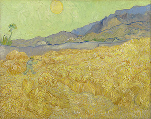  Van Gogh 1853 1890  Wheatfield with a reaper