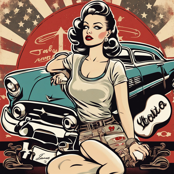 AI art rockabilly 1 by TOPARTGALLERY
