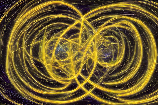 AI art albert einstein inspired relativity by TOPARTGALLERY