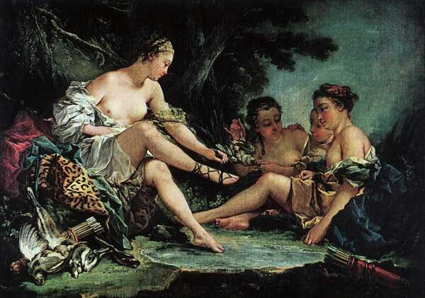 Francois Boucher 1703 1770 Dianas Return from the Hunt Print