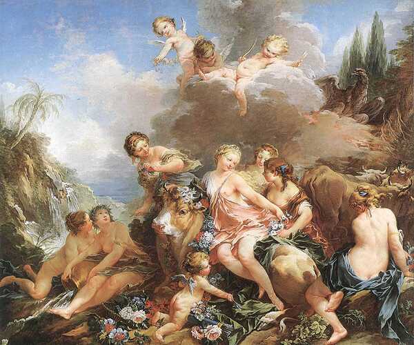 Francois Boucher 1703 1770 The Rape of Europa Print