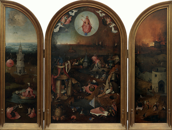 Hieronymus Bosch 1450 1516 The Last Judgment 1486 triptych Print