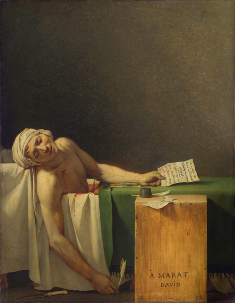 Jacques Louis David 1793 Marat Assassinated by TOPARTGALLERY