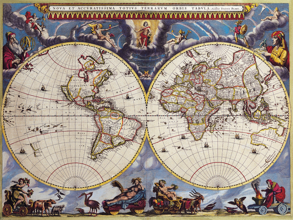 Old Map 100 Print