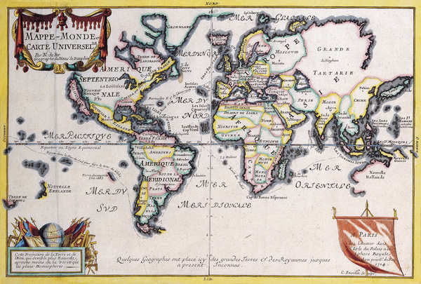 Old Map 54 Print