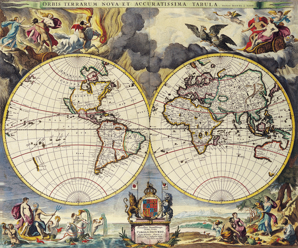 Old Map 66 Print