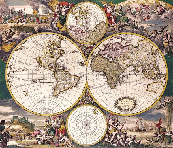 Old Map 85 Print