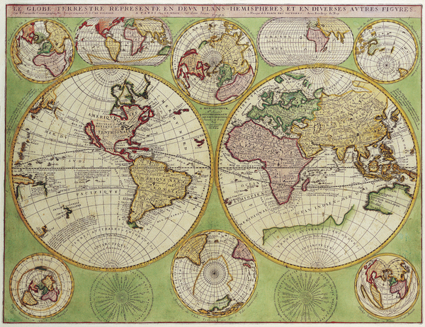 Old Map 92 Print