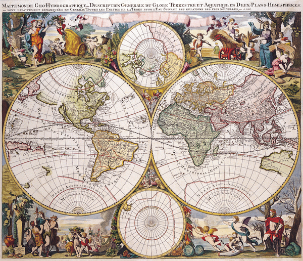 Old Map 93 Print