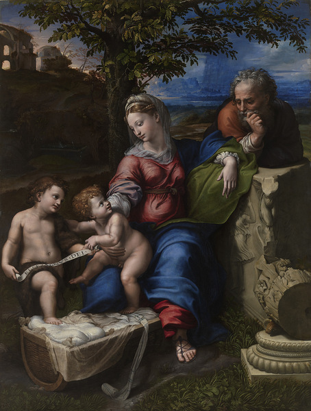 Raphael 1483 1520 Holy Family below the Oak Print