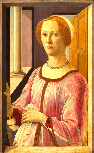 Sandro Botticelli 1445 1510  Portrait of Smeralda Bandinelli 1475 Print