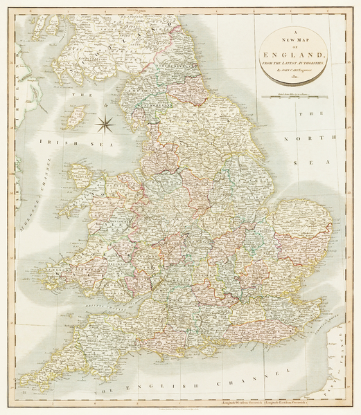 Vintage Maps  50 Print