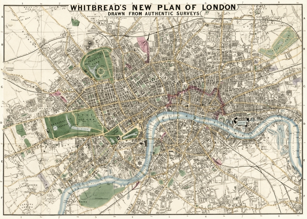 Vintage Maps  70 by TOPARTGALLERY