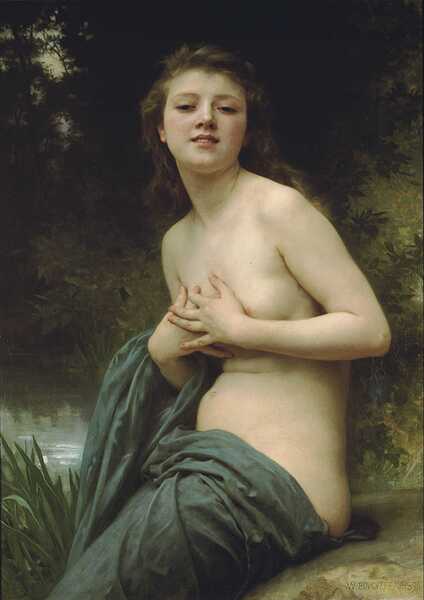 William  Adolphe  Bouguereau 1825 1905  La  brie  du  printemps Print