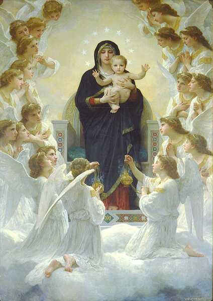William  Adolphe  Bouguereau 1825 1905  Regina  Angelorum Print