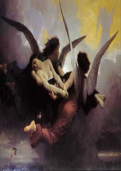 William  Adolphe  Bouguereau 1825 1905  Soul  Carried  to  Heaven Print