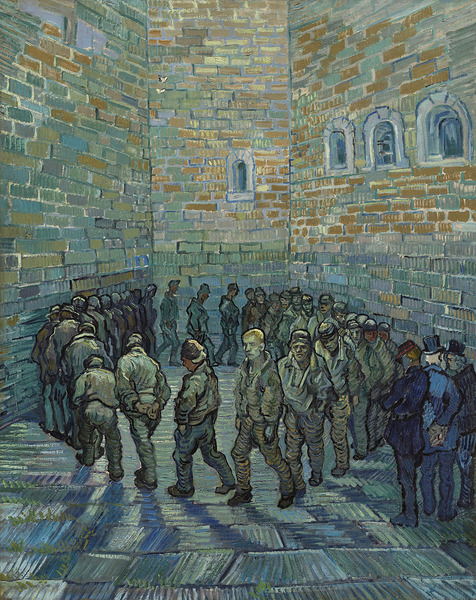  Van Gogh 1853 1890 Prisoners Exercising  1890  by TOPARTGALLERY