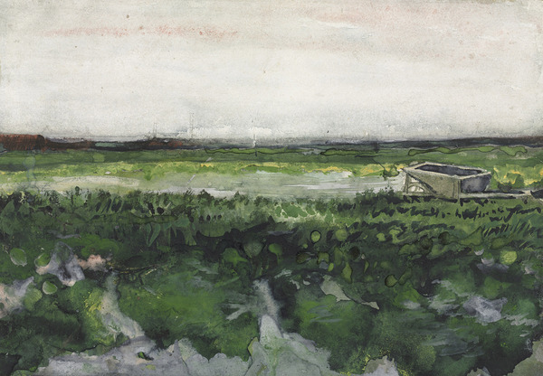  Van Gogh 1853 1890  Landscape with Wheelbarrow 1 by TOPARTGALLERY