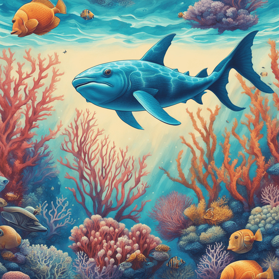 WONDERS UNDER WATER　写真集 AI art underwater wonders 4 by TOPARTGALLERY Wall Art