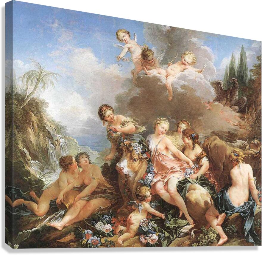 Francois Boucher 1703 1770 The Rape of Europa Canvas Print