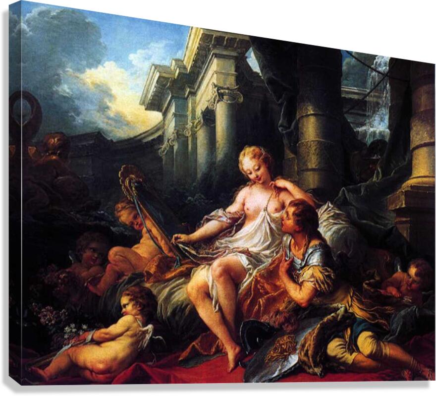 Francois Boucher 1703 1770 Rinaldo and Armida Canvas Print
