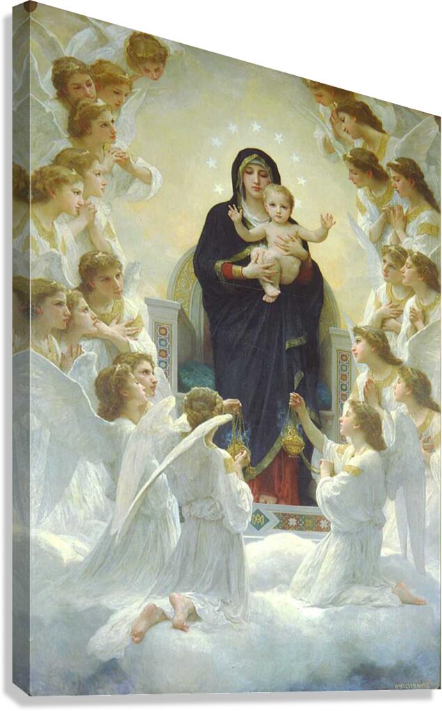 William  Adolphe  Bouguereau 1825 1905  Regina  Angelorum Canvas Print