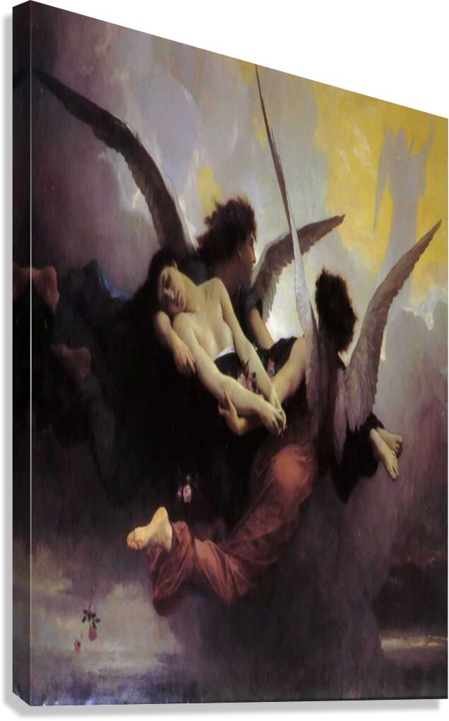 William  Adolphe  Bouguereau 1825 1905  Soul  Carried  to  Heaven Canvas Print
