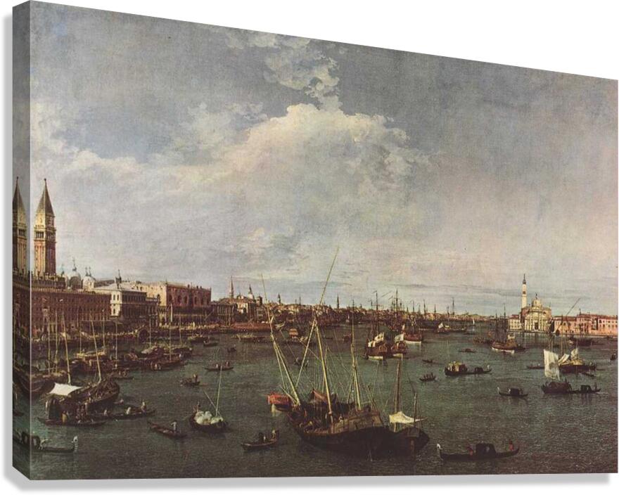 Canaletto 1697 1768 Bacino di San Marco St Marks Basin Canvas Print