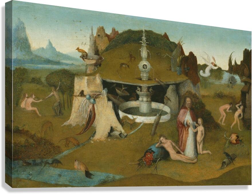 Hieronymus Bosch 1450 1516 The Garden of Paradise 1500 workshop of Bosch Canvas Print