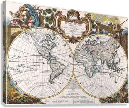 Old Map 68 Canvas Print