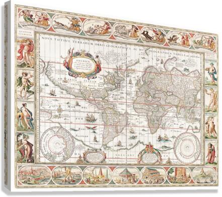 Vintage Maps  63 Canvas Print