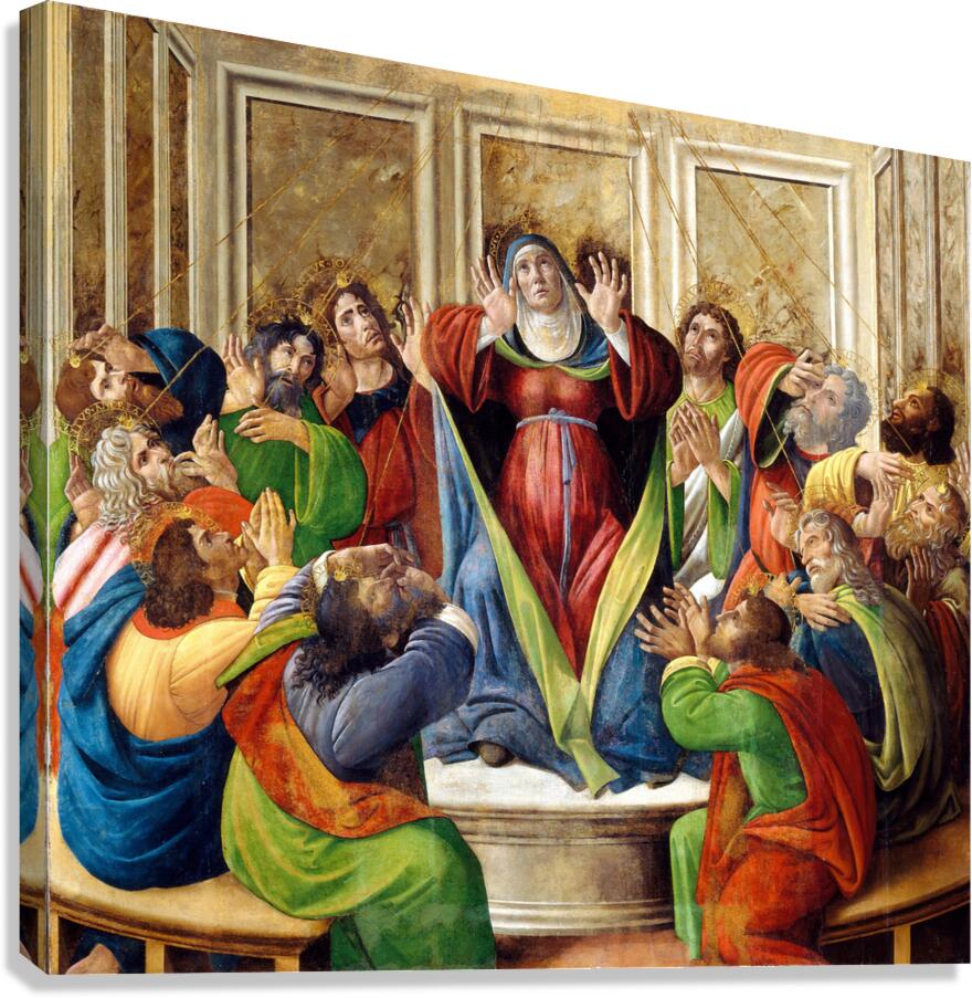 Sandro Botticelli 1445 1510  The Descent Of The Holy Ghost 1505 Canvas Print