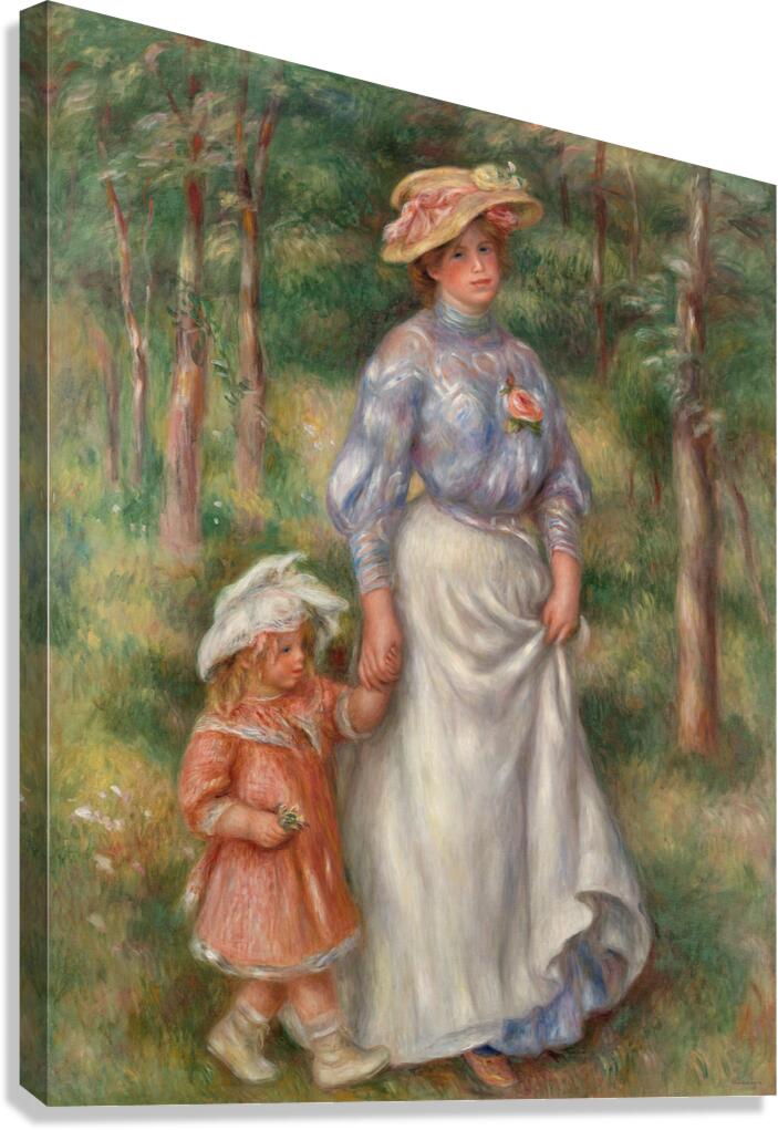 Pierre Auguste Renoir 1841 1919 Promenade La Promenade 1906 Canvas Print
