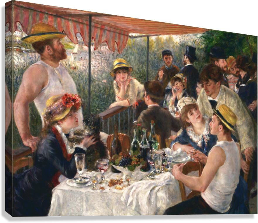 Pierre Auguste Renoir 1841 1919 Luncheon of the Boating Party 1881 Canvas Print
