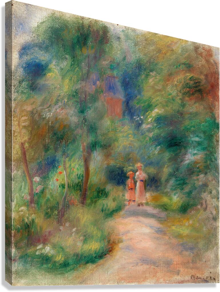 Pierre Auguste Renoir 1841 1919 Two Figures on a Path Deux figures dans un sentier 1906 Canvas Print