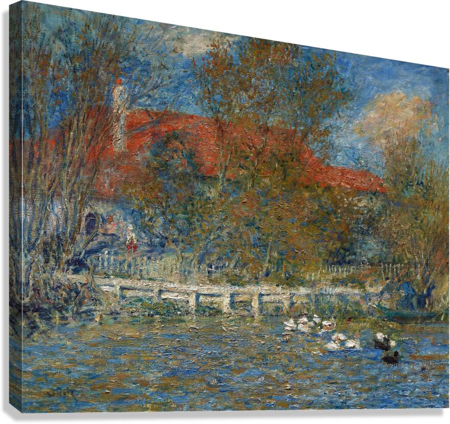 Pierre Auguste Renoir 1841 1919 The Duck Pond 1873 Canvas Print