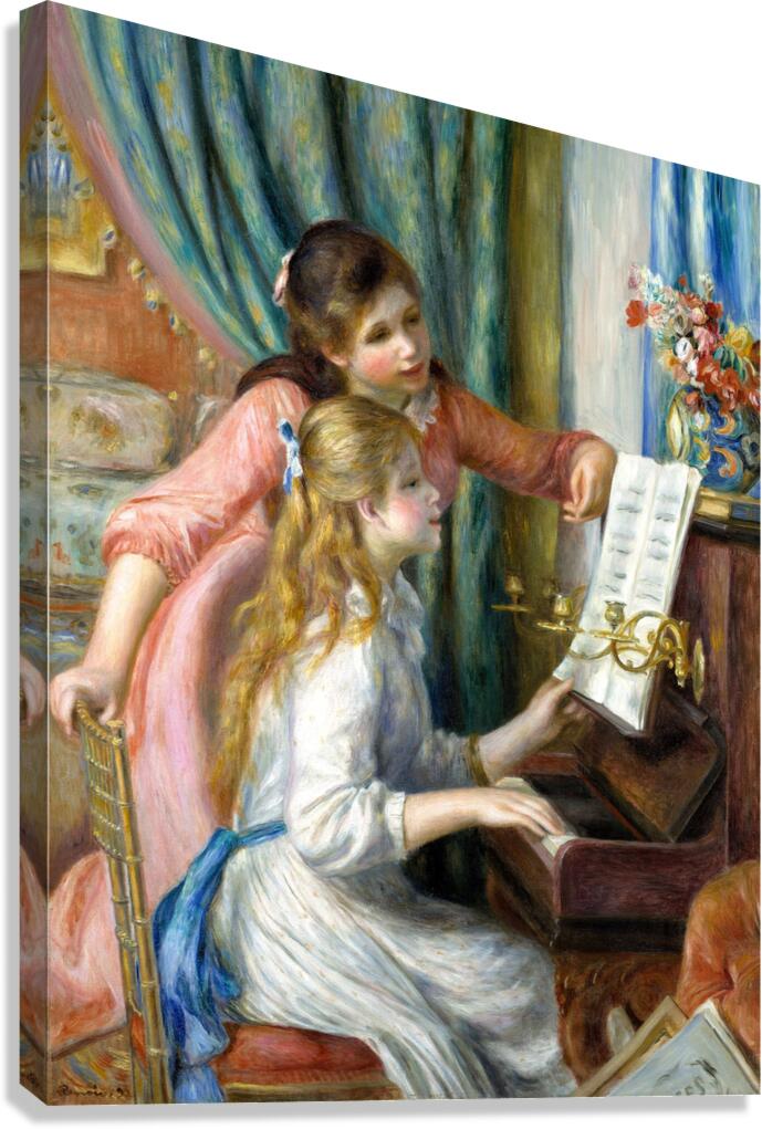 Pierre Auguste Renoir 1841 1919 Two Young Girls at the Piano 1892 Canvas Print