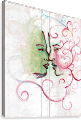 Kiss 2 Canvas Print